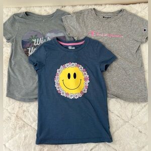 Girls Graphic T-Shirt Bundle Size S 7/8 | Champion SO Epic Threads Tees